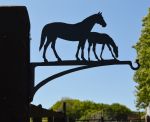 Horse & Foal Hanging Basket Bracket